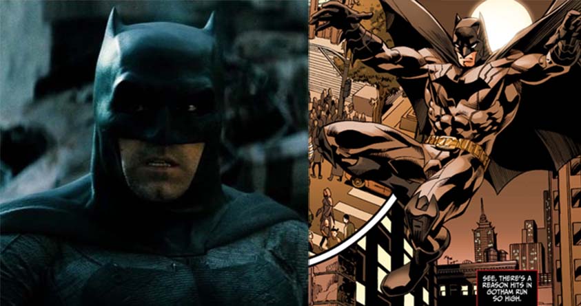 Left: Ben Affleck as Batman; Right: Suicide Squad (2011)