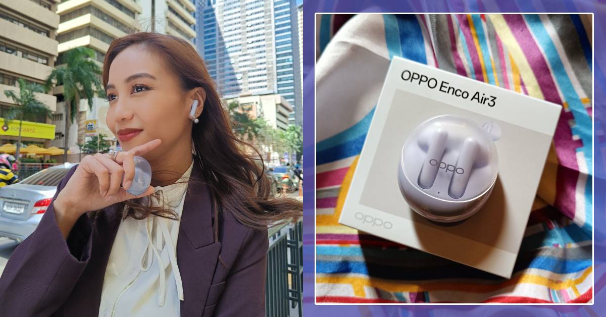 Oppo Enco Air3- True Wireless Earbuds, Misty Purple, Android/iOS,  Lightweight