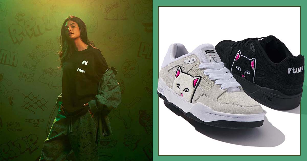 Two Cats Are Better Than One? PUMA teams up with RIPNDIP for a fun